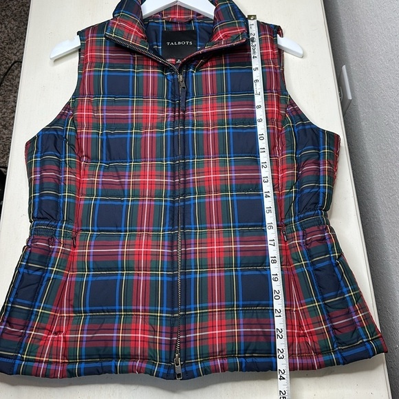 Talbots Plaid Down Filled Puffer‎ Vest Size Medium - Picture 12 of 12